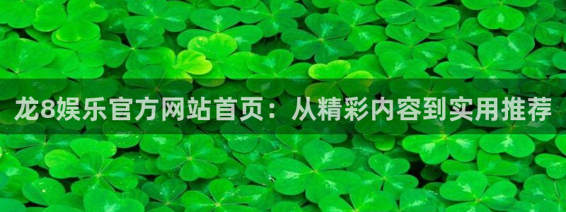 赢乐app官网下载：龙8娱乐官方网站首页：从精彩内容到实用推荐