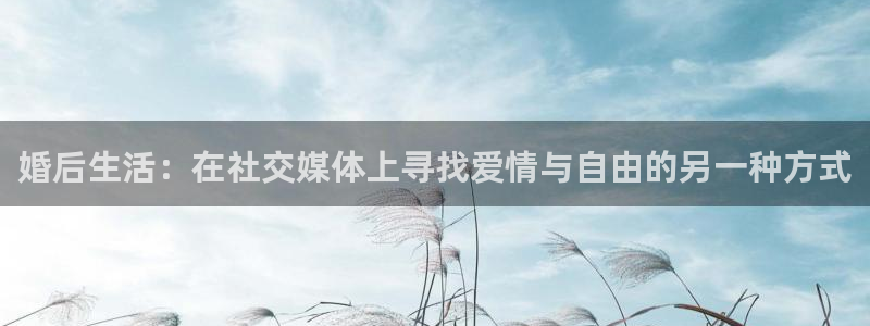 赢乐麻将：婚后生活：在社交媒体上寻找爱情与自由的另一种方式
